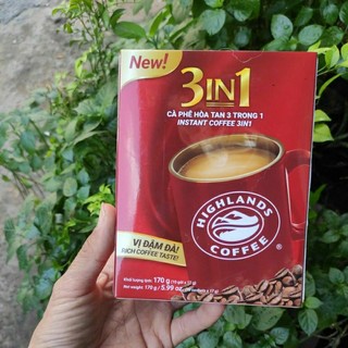 Cà Phê Highlands Coffee 3in1 Hòa Tan (10 Gói x 17g)