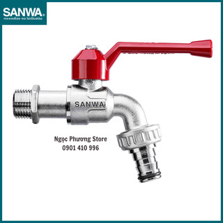 [SANWA THÁI LAN] Vòi hồ tay gạt đầu dài chín hãng Sanwa Thái Lan Phi 21mm, Phi 27mm CKT15 CKT20