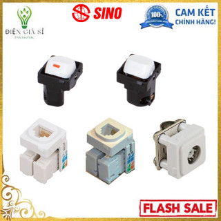 Hạt công tắt, ổ cắm tivi, ổ mạng, ổ điện thoại , chính hãng sino