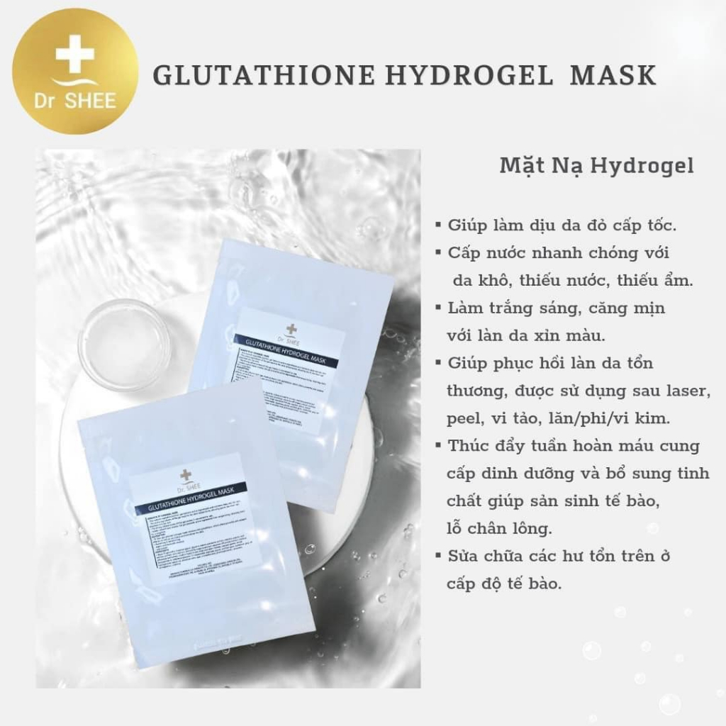 Mask cấp ẩm Glutahione Hydrogel Dr.Shee