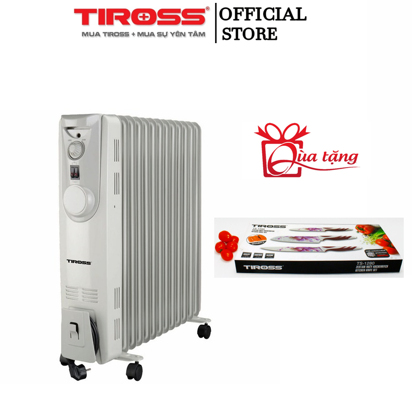 Máy sưởi dầu 13 thanh Tiross TS926-1 - Công Suất 2300-2700W - Bảo Hành Chính Hãng 12 Tháng