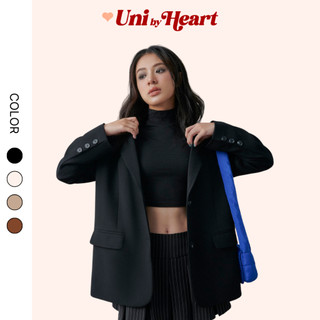 Áo blazer nữ Ginny AK005 form rộng oversize, kiểu dáng hiện đại, trendy - Uni By Heart