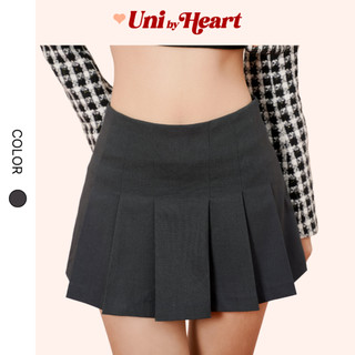 Chân váy ngắn xếp ly dáng xòe Evy Skirt CV023 form cứng cáp, phong cách trẻ trung - Uni By Heart