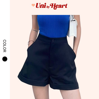 Quần short nữ cạp cao Cira Short QS013 chất liệu dày dặn, thiết kế dáng suông trẻ trung - Uni By Heart