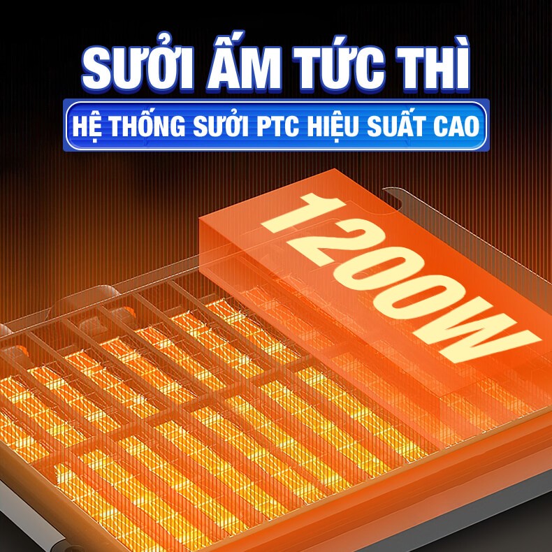 Quạt sưởi âm trần nhà tắm KAW - 4IN1dèn sáng, sưởi ấm, hút ẩm, quạt mát - Tích hợp 4 mùa