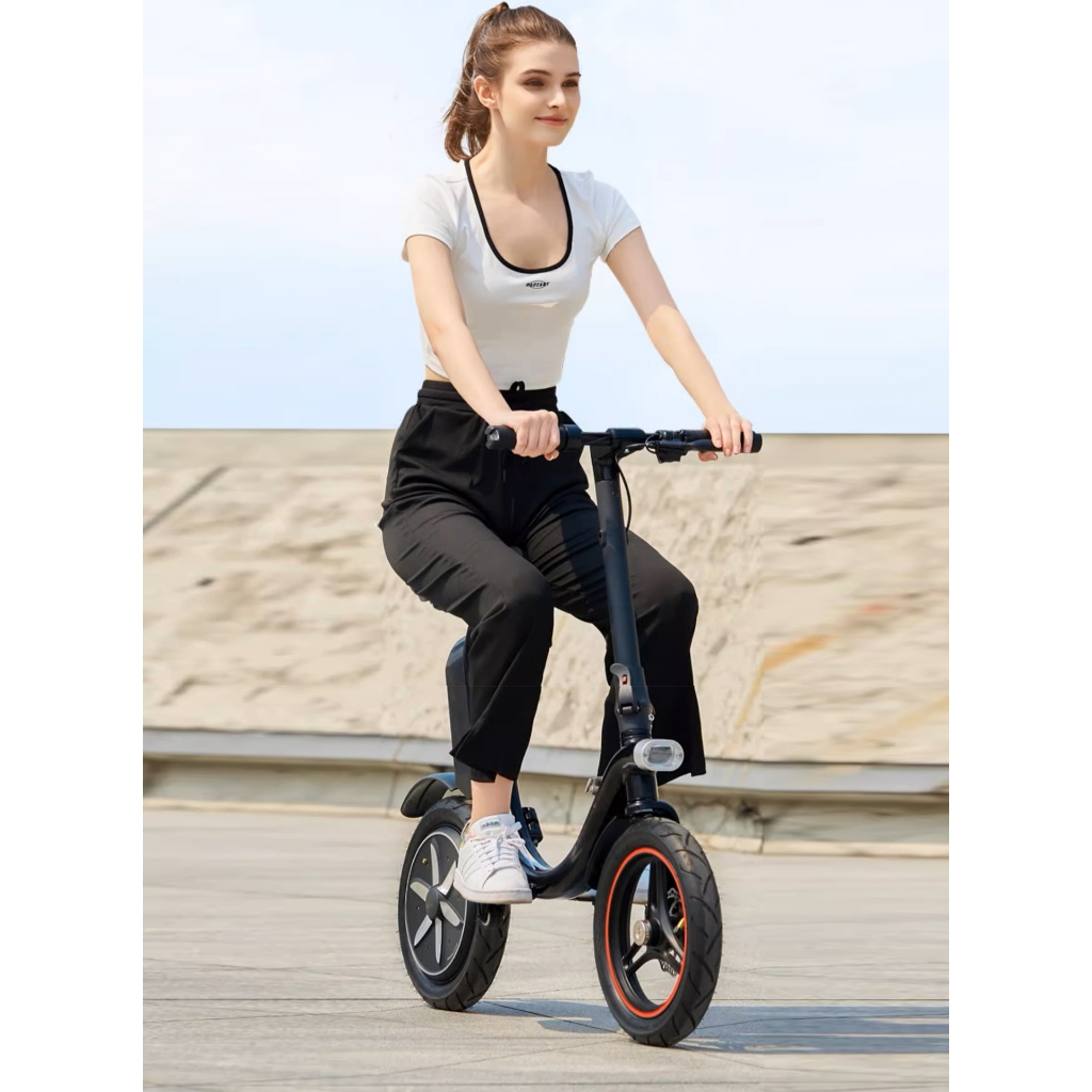 Xe scooter điện du lịch gấp gọn, pin lithium 36V 15Ah, công suất 400W - 50KM, cảm biến BẢO VỆ PIN 6 LỚP