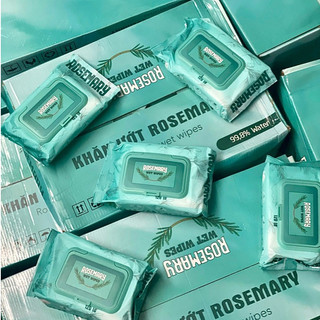 Thùng 24 gói - khăn giấy ướt 120 tờ kép rose mary mềm dai - khăn ướt