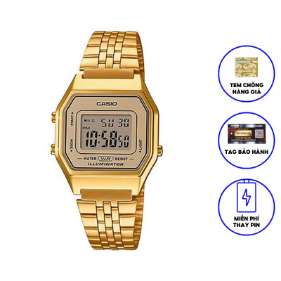 Đồng hồ nữ dây kim loại chính hãng Casio LA680WGA-9DF