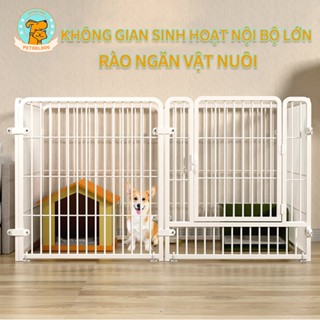 🐱Petorldog🐶 Hàng Rào Quây Cho Chó Bộ 6 tấm Ghép Chuồng Quây Nan Ống Sơn Tĩnh Điện Dành Cho Chó Lớn bốn kích cỡ khác nhau
