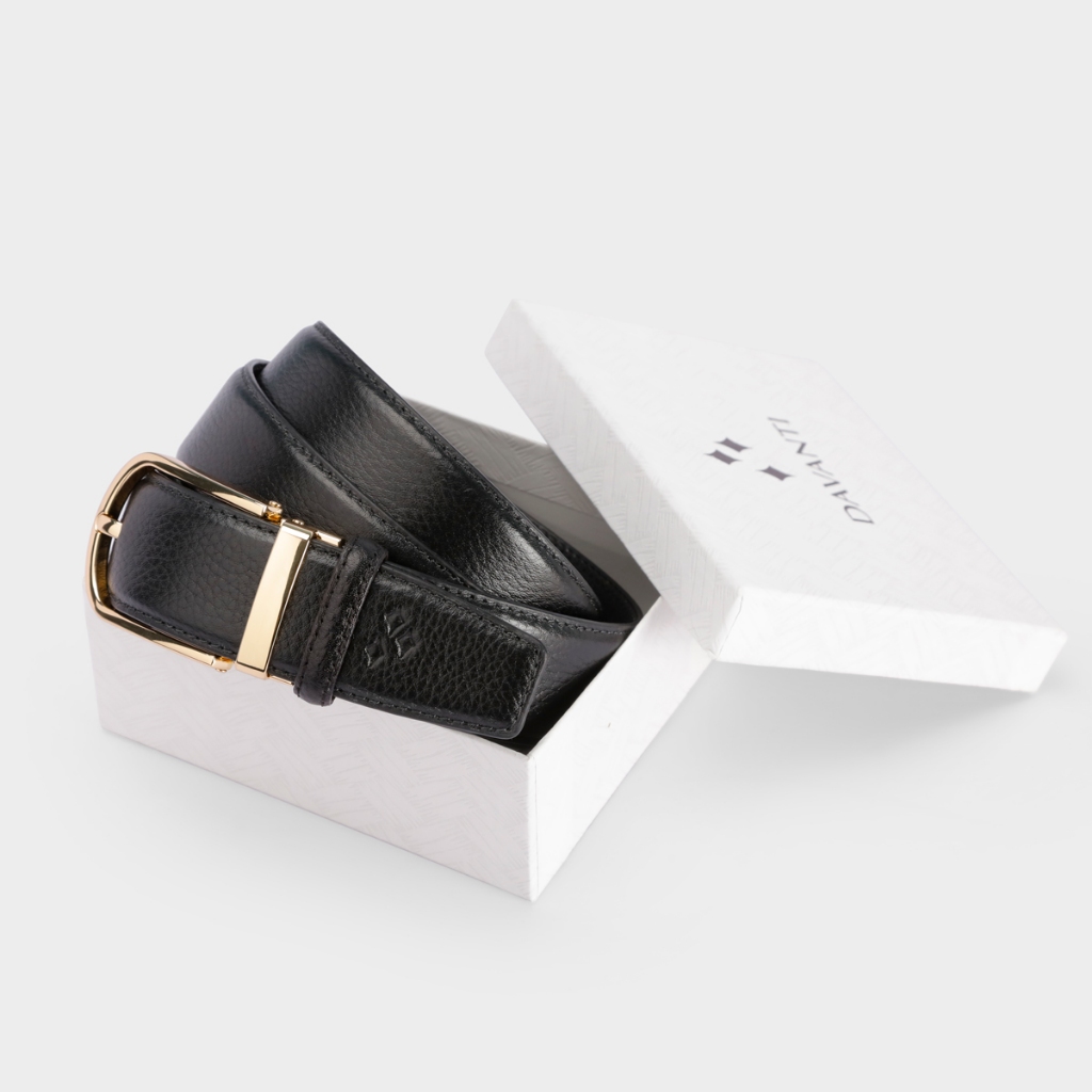 Thắt Lưng Nam Da Bò Đầu Kim Lịch Lãm DT250D33