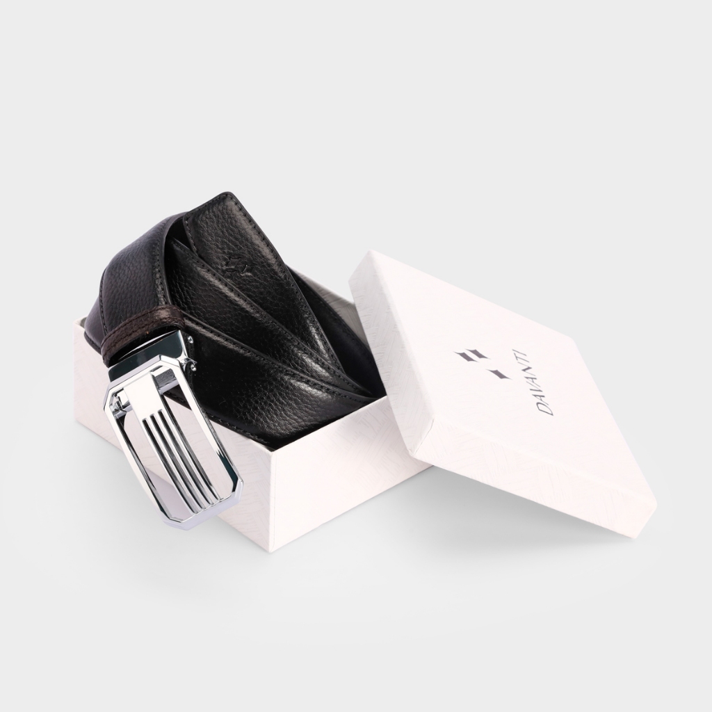 Thắt Lưng Nam Da Bò Khoá Bấm Thanh Lịch DT245D33