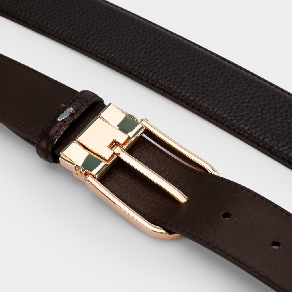 Thắt Lưng Nam Da Bò Đầu Kim Lịch Lãm DT250D33