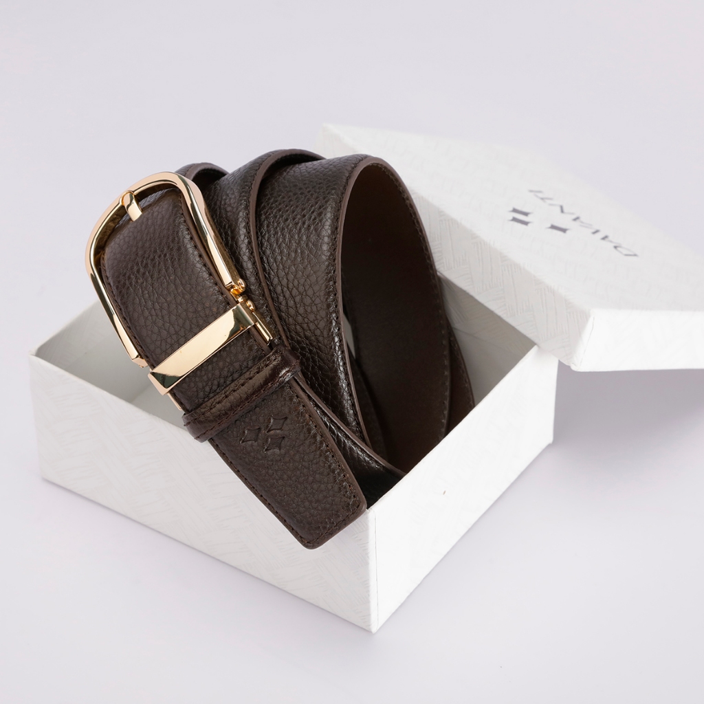 Thắt Lưng Nam Da Bò Đầu Kim Lịch Lãm DT250D33