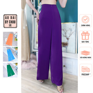 Quần lụa áo dài nữ lưng chun CHUU F8001