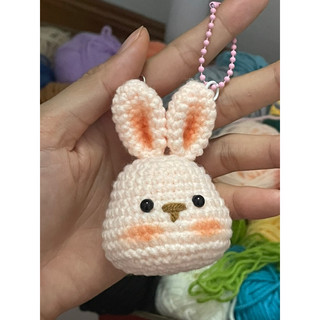 [Handmade] Móc khoá thỏ cà rốt len