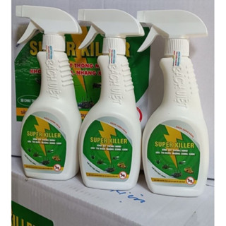 Thuốc diệt ruồi, muỗi dạng xịt Supper Killer - Tiện lợi - Không mùi - Hiệu quả (530ml)