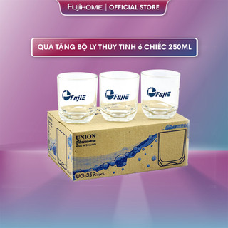 Bộ 6 ly thủy tinh Fujie cao cấp 250ml