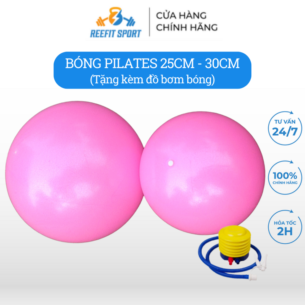 Bóng Pilates hỗ trợ tập Yoga nhập khẩu 25CM - 30CM