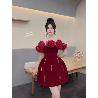 đầm nhung cứng