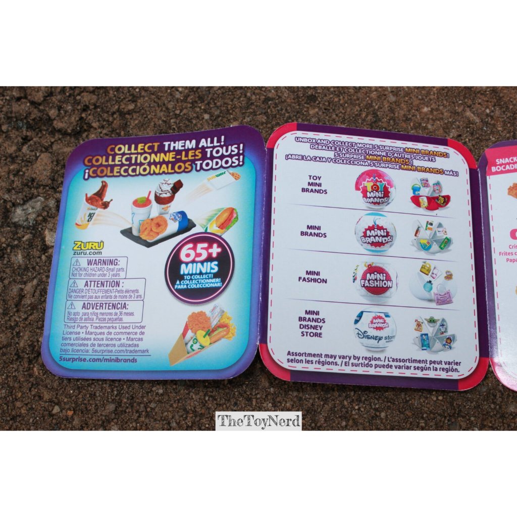 MINIBRAND 5 SURPRISES - ZUZU - FOODIE - BLIND BALL - MÔ HÌNH MINI THEO CÁC SẢN PHẨM THẬT TỪ THƯƠNG HIỆU NỔI TIẾNG