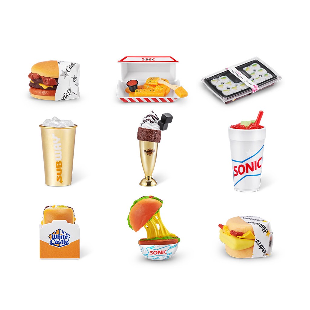 MINIBRAND 5 SURPRISES - ZUZU - FOODIE - BLIND BALL - MÔ HÌNH MINI THEO CÁC SẢN PHẨM THẬT TỪ THƯƠNG HIỆU NỔI TIẾNG