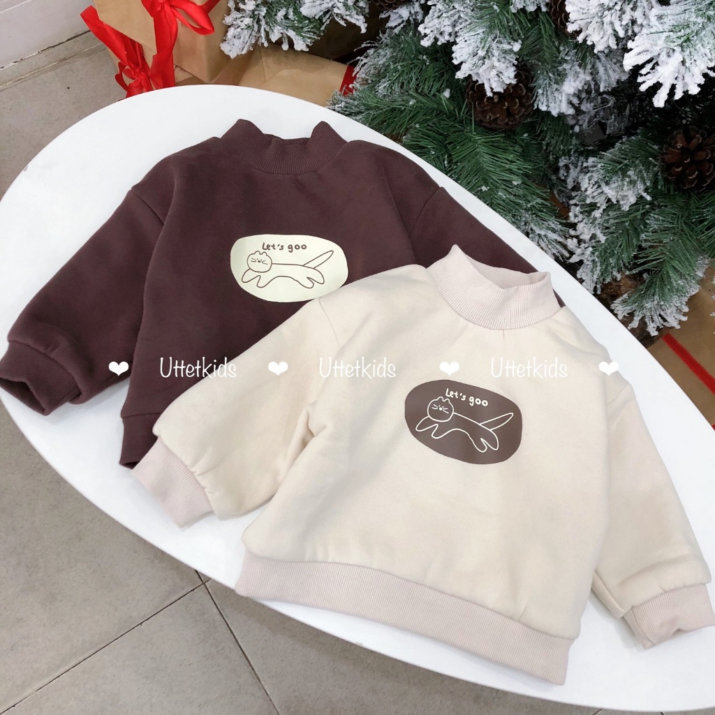 ÁO SWEATER  LETS GO PHONG CÁCH HÀN QUỐC CHO BÉ GÁI VÀ BÉ TRAI RẤT ĐẸP 2348