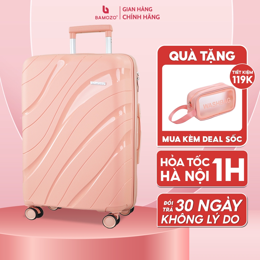 Ship Hỏa Tốc 2H Vali Bamozo Nancy Nhựa PP Chống Vỡ Tuyệt Đối An Toàn Bảo Hành 5 Năm
