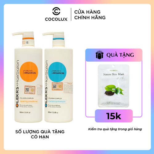 Bộ Sản Phẩm Dầu Gội Và Xả Olexrs Hair Salon Ngăn Ngừa Rụng Tóc 500ml