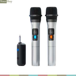 Xxd h16l-2 - bộ 2 micro cầm tay không dây uhf cho trợ giảng, thông báo, karaoke, phạm vi 50m