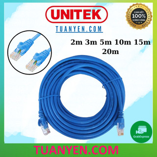 [Hỏa Tốc] DÂY MẠNG CAT6E Unitek Bấm Sẵn 2 đầu ,2m,3m,5m ,10m 15m 20m - Dây Cáp mạng lan chính hãng
