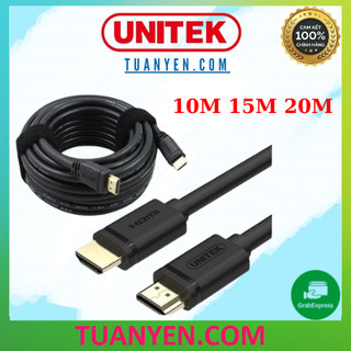 Dây cáp HDMI UNITEK Ultra 4K 10M - 15M - 20M (Full Box) - Dây Tròn- Hàng chính Hãng 100%