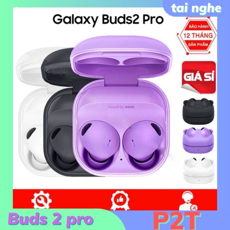 Tai nghe bluetooth Galaxy Buds 2 Pro công nghệ mới 2023,tai nghe không dây chống thấm nước âm thanh tuyệt vời có BH P2T