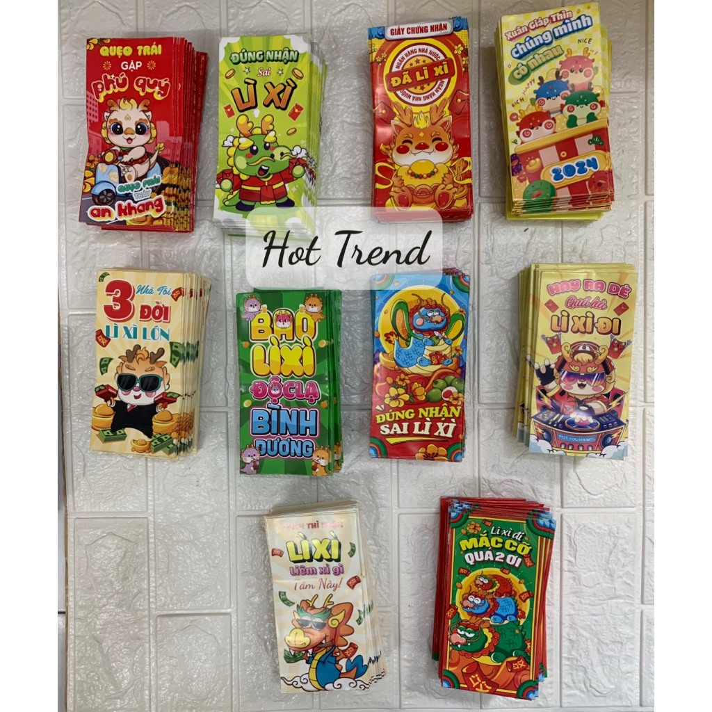 10 Bao Lì Xì Đỏ Hot Trend Năm Mới Mẫu Chất Lượng Cao