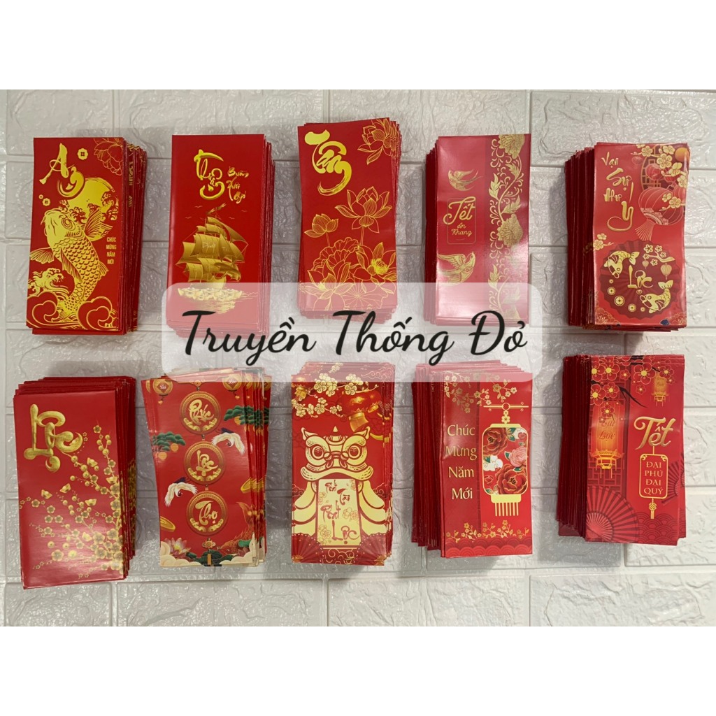 10 Bao Lì Xì Đỏ Hot Trend Năm Mới Mẫu Chất Lượng Cao