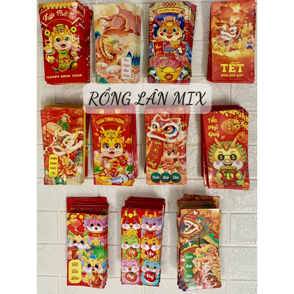 10 Bao Lì Xì Đỏ Hot Trend Năm Mới Mẫu Chất Lượng Cao