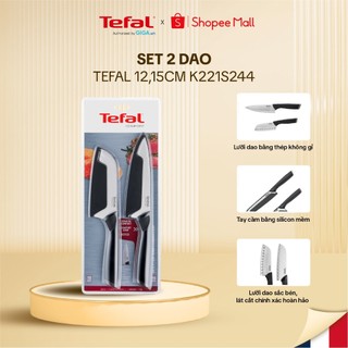 Bộ 2 dao làm bếp Tefal Comfort K221S244 15cm, 12cm - Có nắp bảo vệ