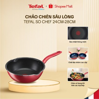  Chảo sâu lòng chống dính đáy từ Tefal So Chef 24cm/28cm - G1358496/G1358696