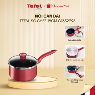  Nồi cán dài Tefal So Chef 18cm G1352395 - Quánh có nắp, chống dính