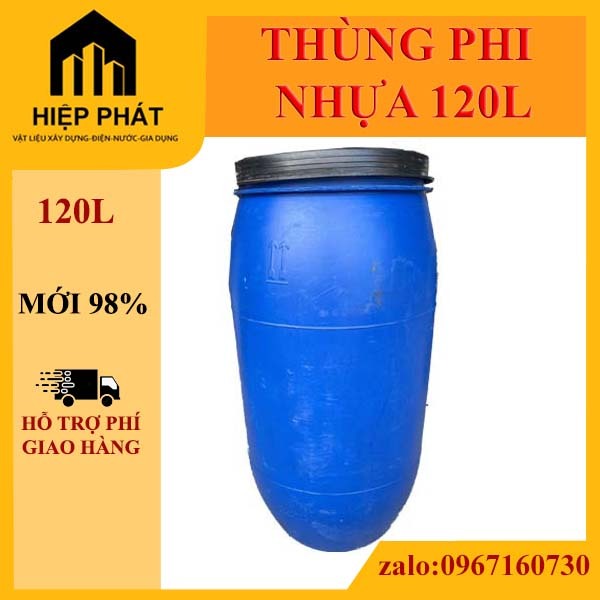Thùng phi nhựa 160l kích thước phi 42 cao 100 ngang 45, ( inbox hỗ trợ phí giao hàng)