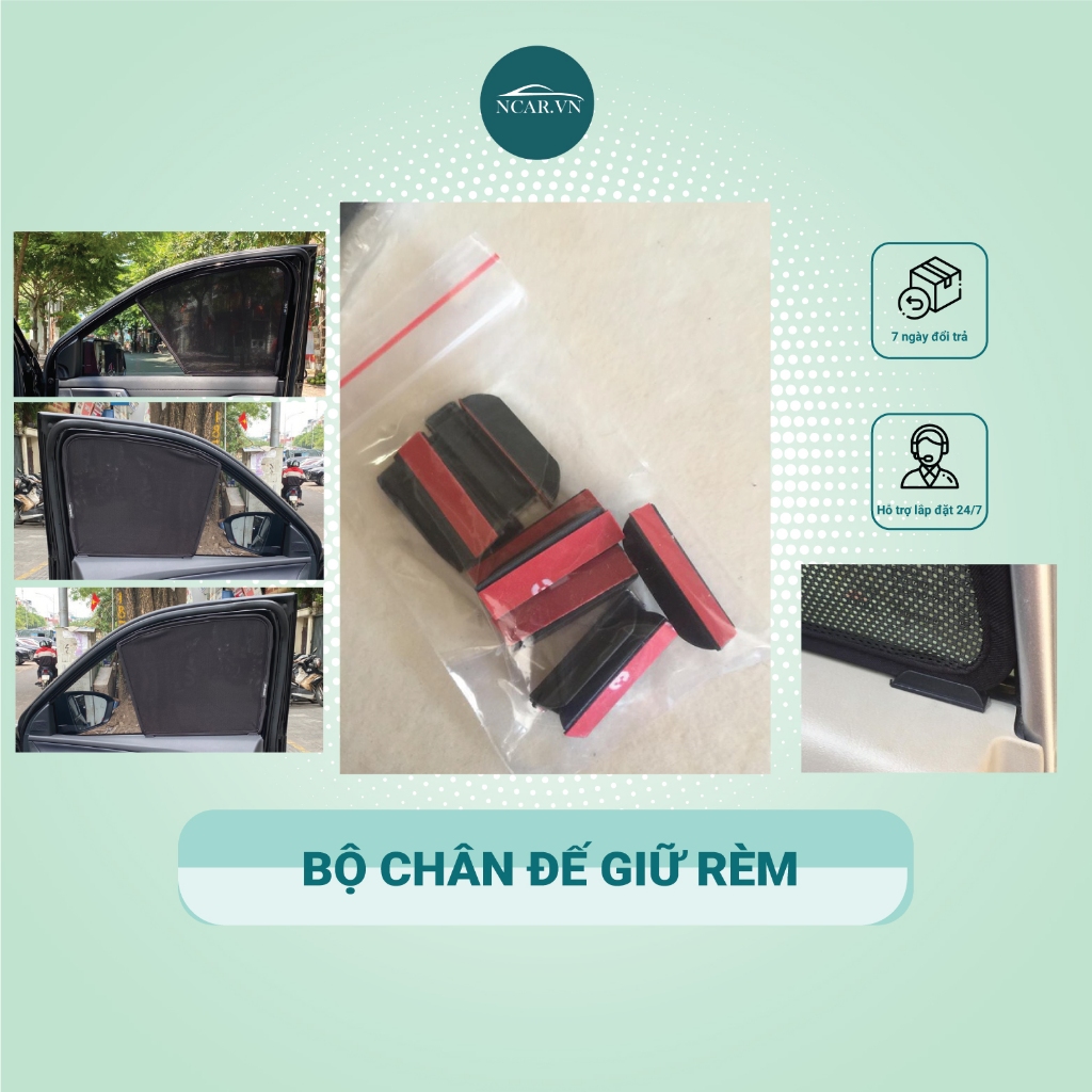 Bộ Chân Đế Giữ Rèm Che Nắng Ô Tô