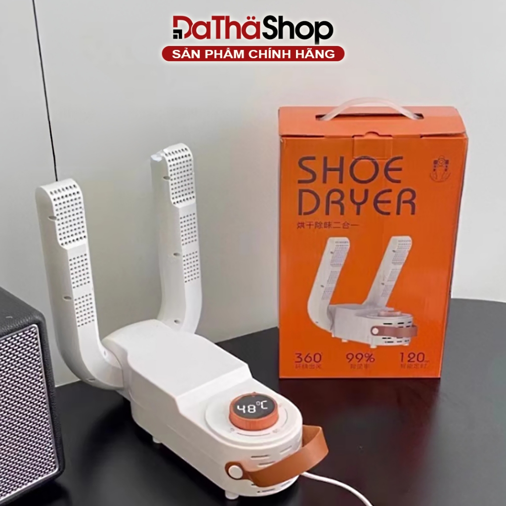 Máy Sấy Giày Shoe Dryer HXQ-08 Có Tía Cực Tím Khử Mùi, Khử Khuẩn, Khí Nóng 3 Chiều 360 Độ Khô Nhanh Chóng