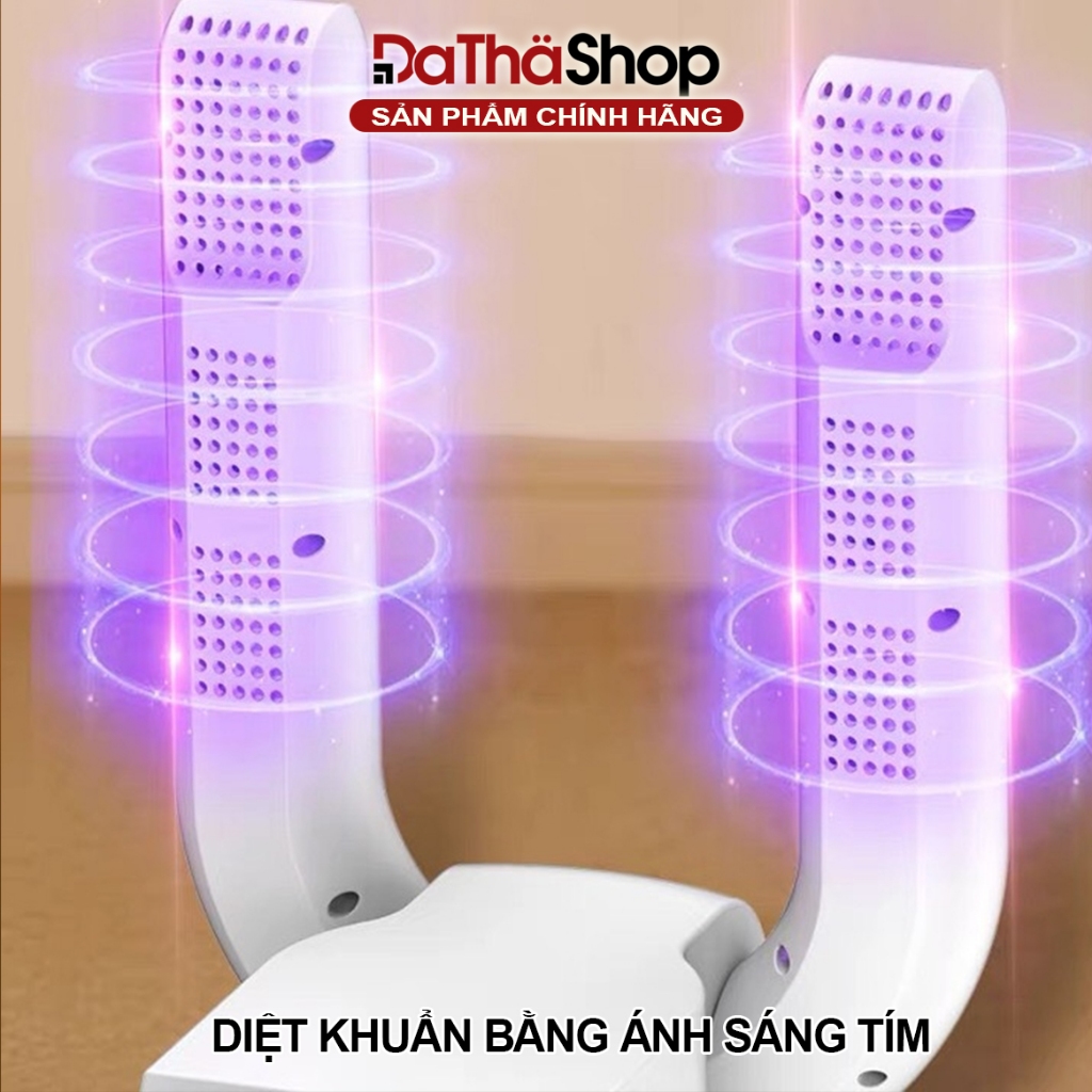 Máy Sấy Giày Shoe Dryer HXQ-08 Có Tía Cực Tím Khử Mùi, Khử Khuẩn, Khí Nóng 3 Chiều 360 Độ Khô Nhanh Chóng