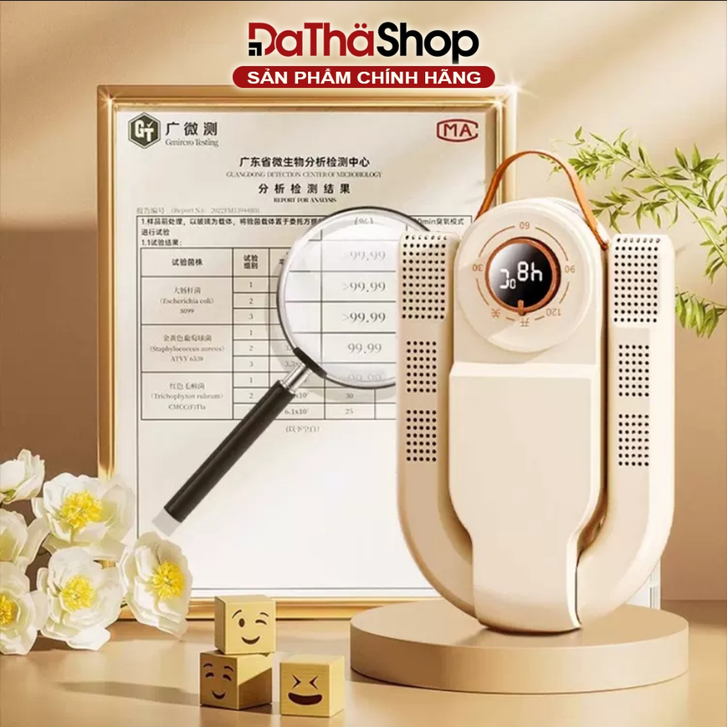 Máy Sấy Giày Shoe Dryer HXQ-08 Có Tía Cực Tím Khử Mùi, Khử Khuẩn, Khí Nóng 3 Chiều 360 Độ Khô Nhanh Chóng