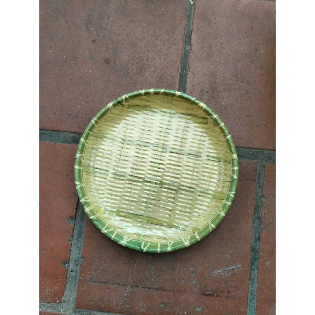 Đĩa nhựa giả mây tre đan mây, Mẹt tre tròn cao cấp đủ size có chân đế để hoa quả, Mẹt bún đậu mắm tôm