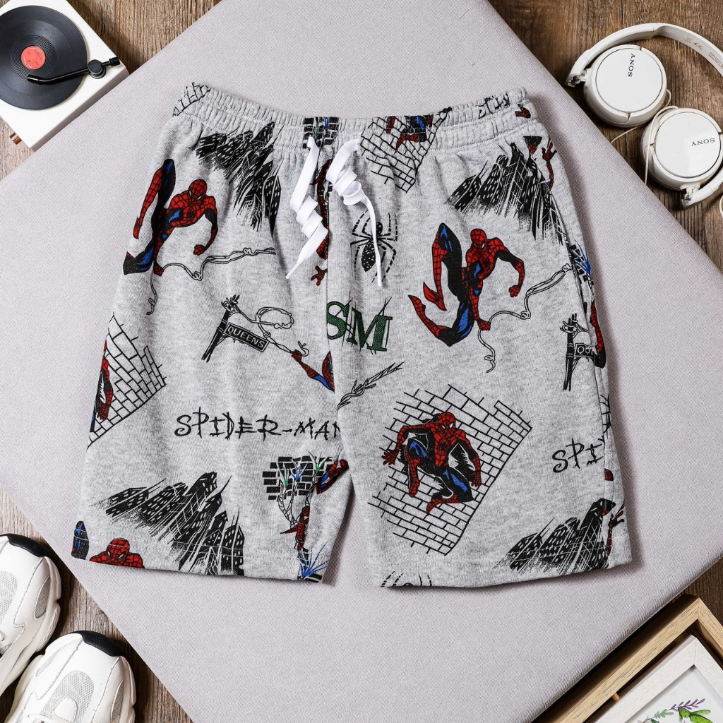 Quần short thun cotton da cá bé trai size đại 22-52kg lên chuyền từ vải dư