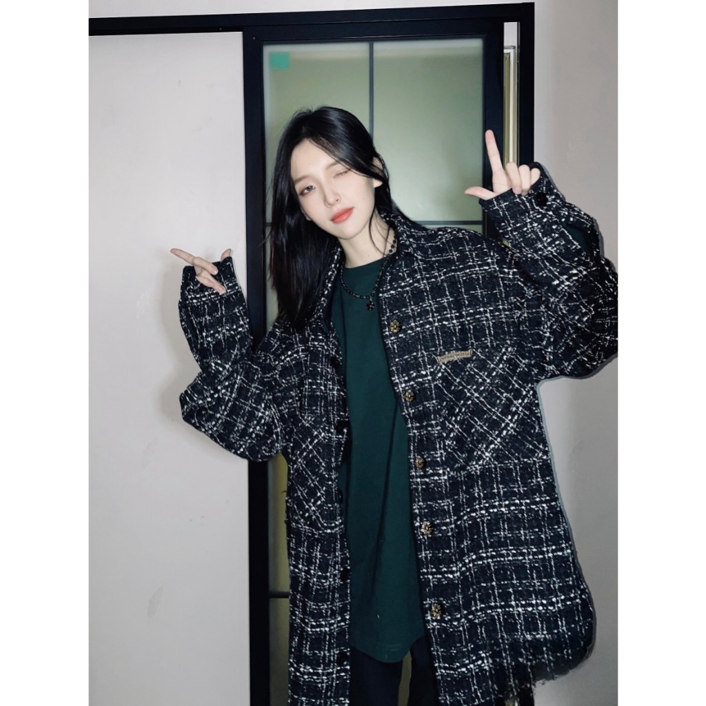 Áo Shirts Chrome Heart MAXI GG GINGHAM WOOL  FW24