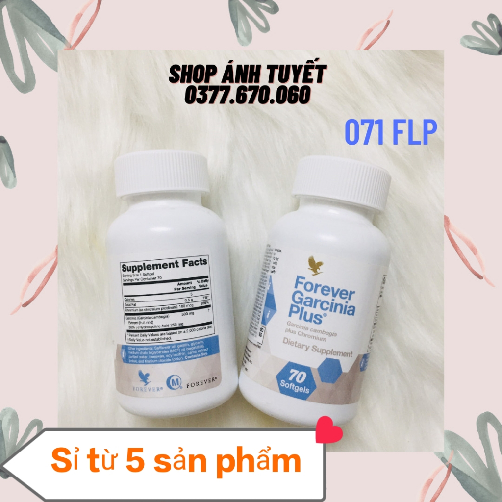 VIÊN GIẢM CÂN Forever Garcinia Plus #071flp. 70 viên/lọ. Sản Phẩm Lô Hội.