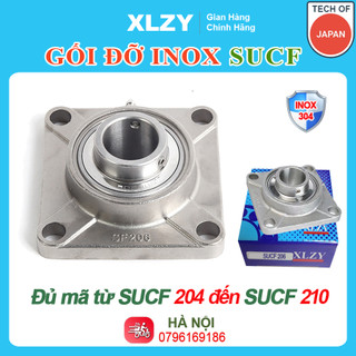Gối đỡ vòng bi inox sucf204 sucf205 suc206 sucf207 sucf208 sucf209 sucf210 - gối đỡ trục sucf - vongbibacdanxlzy