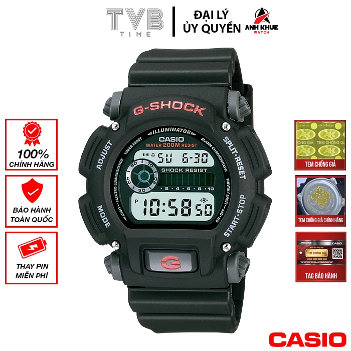 Đồng hồ nam Casio G-Shock chính hãng Anh Khuê DW-9052-1VDR