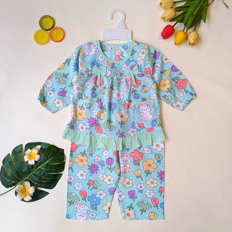 7-32kg Bộ tole lanh BÉ GÁI Tay dài quần dài